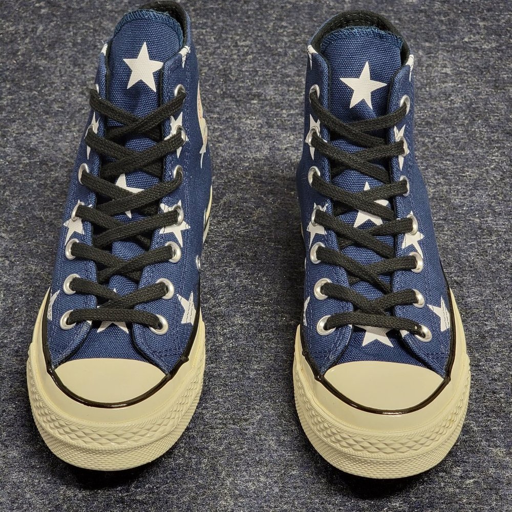 Converse Women's Chuck 70 Hi Archive Print Canvas 163409C Navy/White/Egret Sze 5 - Picture 3 of 10
